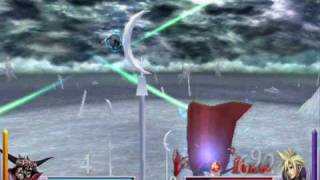 Dissidia Final Fantasy match- Garland vs Cloud