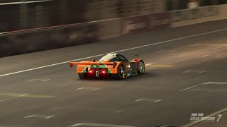 Gran Turismo 7 Mazda 787B Le Mans 1 lap Midnight Replay