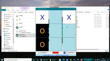 Tic Tac Toe game using Tkinter || python || single player mode added ||