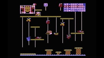Atari 8-Bit Game Play, Donkey Kong Junior