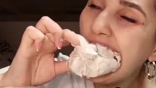 pink uzbek with Astana cream #satisfying video by Marta Riva vlog