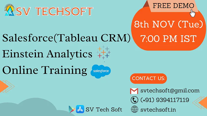 Salesforce Tableau CRM (Einstein Analytics) Training Demo
