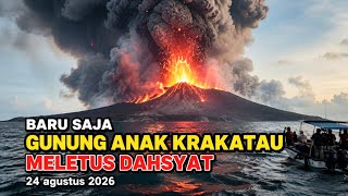 “ANAK KRAKATAU KEMBALI MENGAMUK! ERUPSI BERKALI-KALI HARI INI”