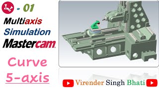 Celebrity Mastercam Multiaxis - Curve || 01 -  Tool axis Control to point || Multiaxis simulations video Net Worth