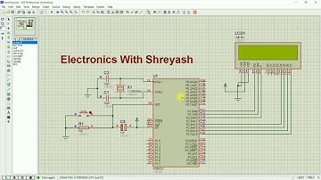 Scrolling text display on 16x2 LCD using 89C51 | Simulation | Pattern-2