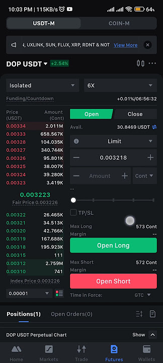DOP COIN trade live #dop #dop coin #bestaltcointoinvestin