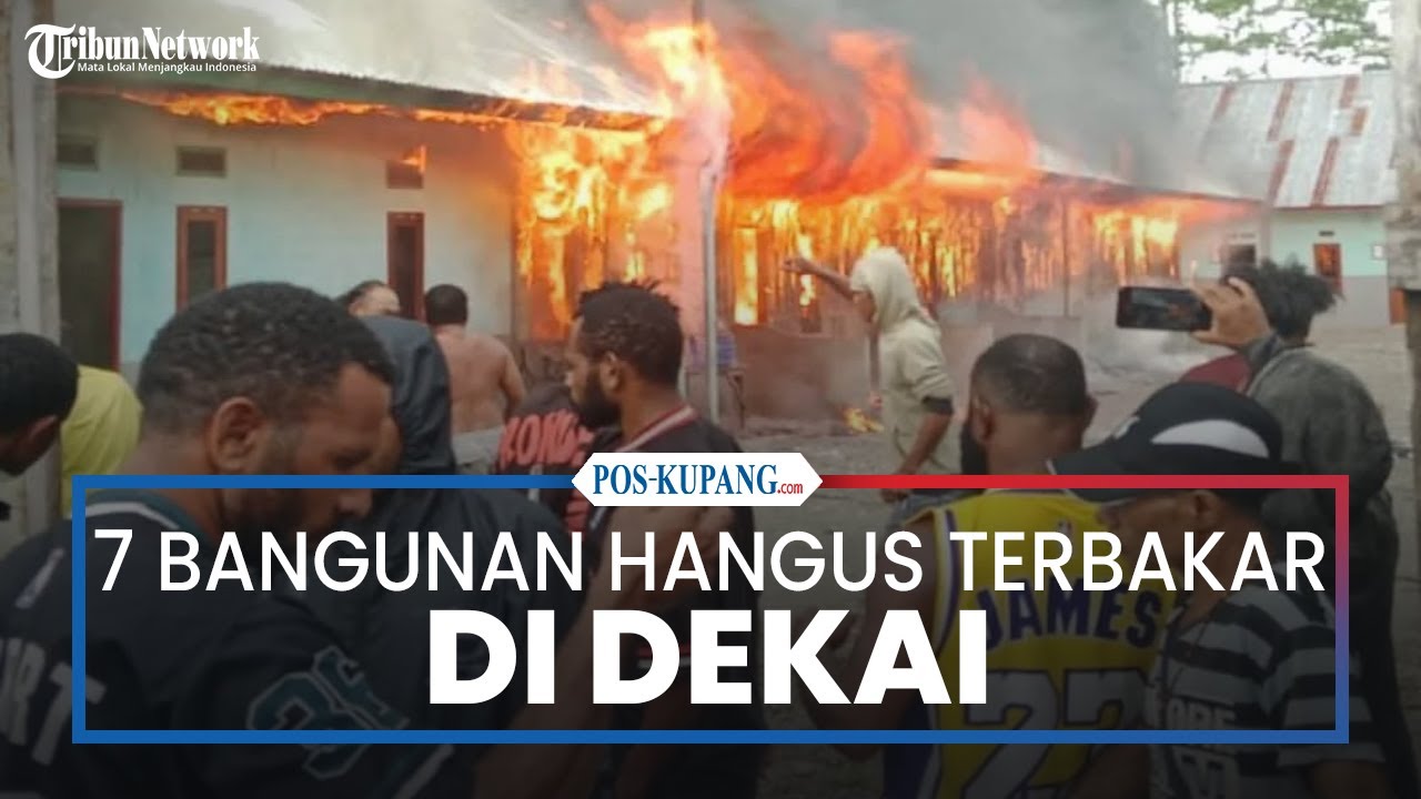7 Bangunan Hangus Terbakar di Dekai Yahukimo