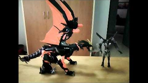 Transformers Prime Beast Hunters Ultimate Beast Fire Predaking Stop Motion