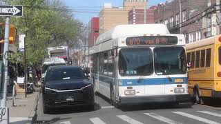 MTA NYCT: 2012 NFI C40LF #382 on the B70 to Dyker Heights aprchng 8 Av/49 St