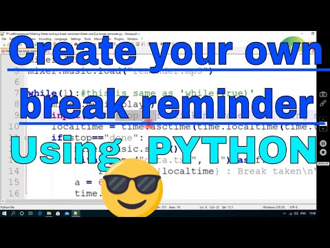 Make your own break reminder😉|| python || ADBHUT SANSAAR
