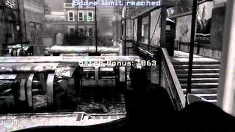 MW3 AON Window Flag shot Across The Map Final Killcam on Underground