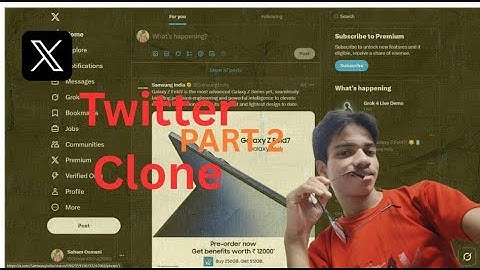 TWITTER CLONE ----- PART 2  using TAILWIND CSS