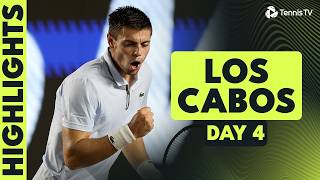 Arthur Gea VS Francisco Cerundolo; Shapovalov VS Svrcina & More! | Los Cabos 2026 Day 4 Highlights