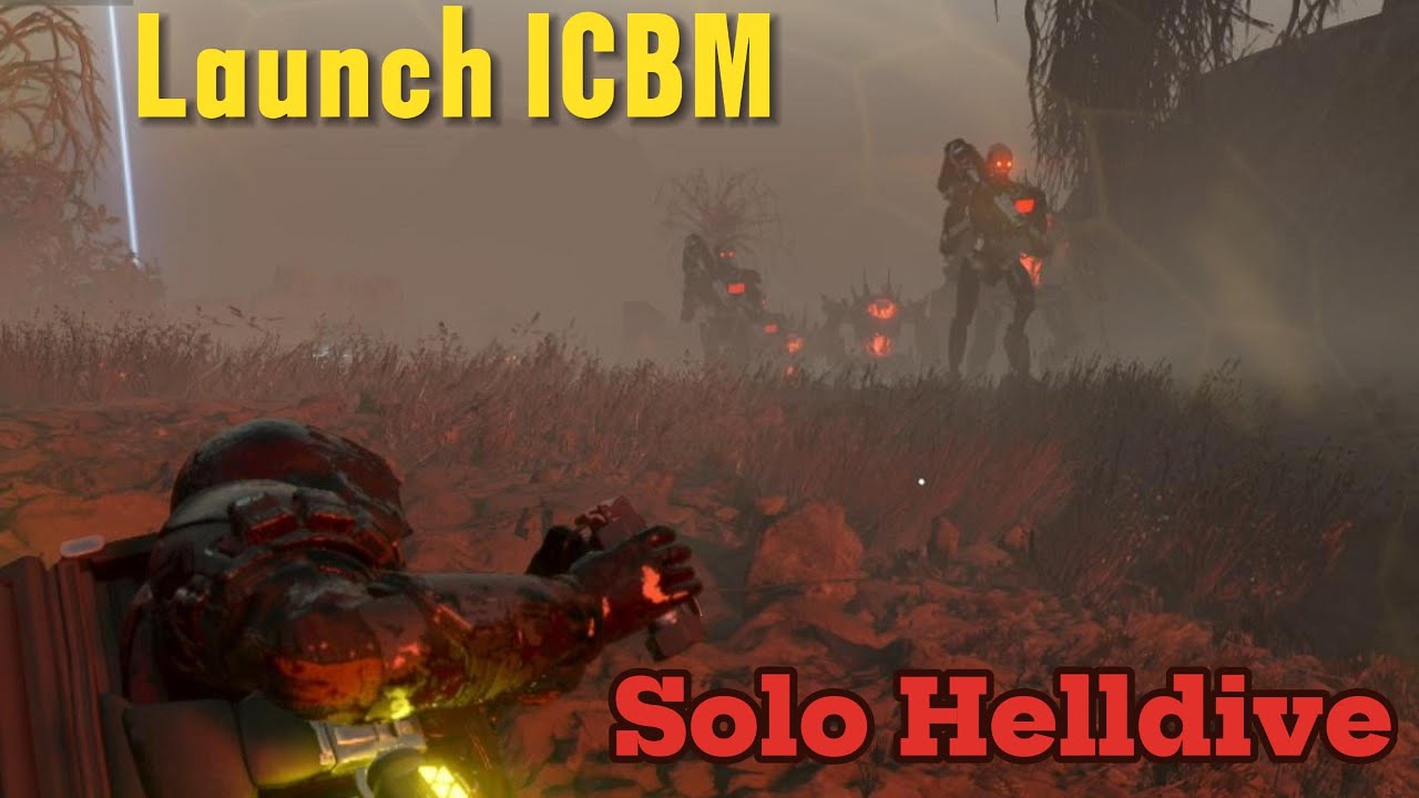 Helldivers 2 - Launch ICBM, Solo Helldive // No Deaths, No Commentary ...