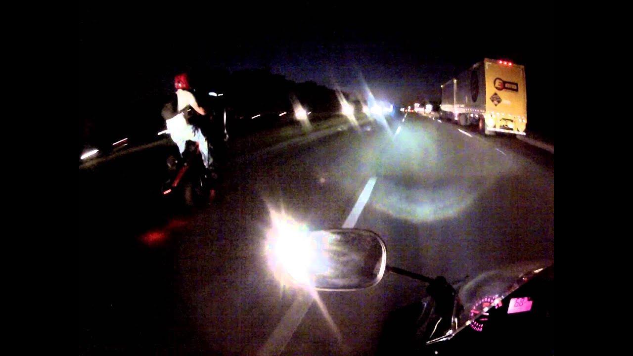 Guy does wheelie on interstate YouTube