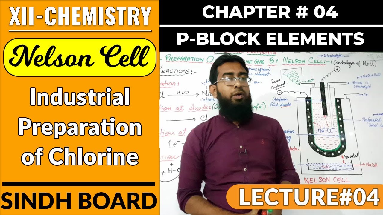 Nelson Cell Industrial Preparation of Chlorine Gas CH4 PBlock