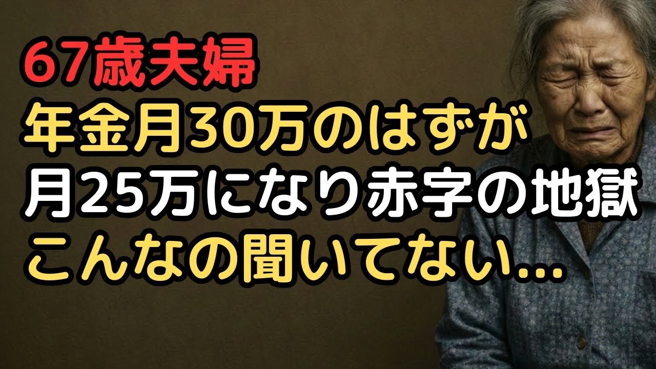 「夫婦で月30万円の年金」が生活費27万円に…天引き後の現実に絶句した67歳妻「3万円の黒字どころか赤字じゃない」