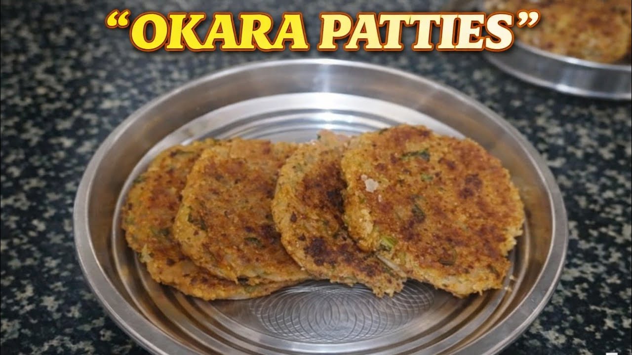 Tofu Okara Patties| Leftover Soya Pulp Patties | Healthy High-Protein Snack Recipe
