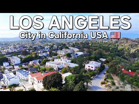 Los Angeles, CA USA, Cinematic drone footage of California, Los Angeles California drone tour