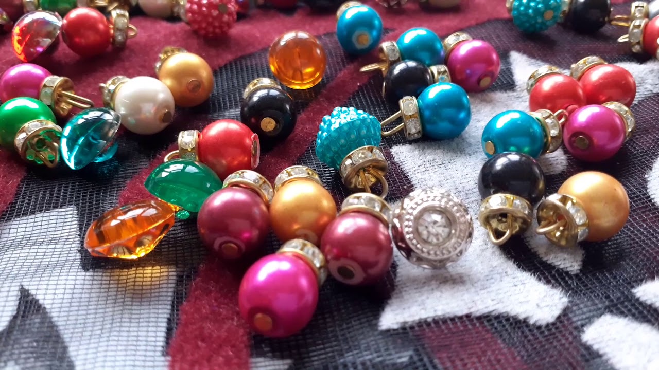 Mixed coloured beads for clothes and accessories YouTube