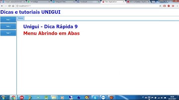 Unigui - Dica Rápida 9 - Abrindo telas em forma de abas