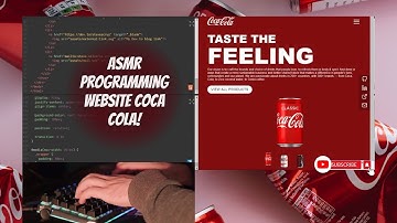 ASMR Programming - Coding a website coca cola - No Talking