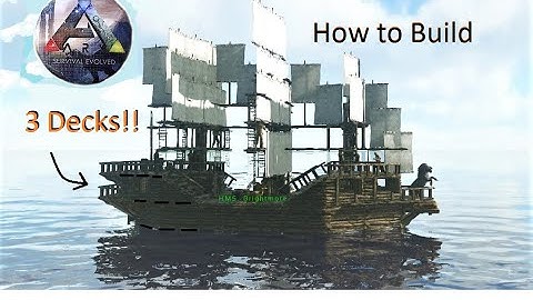 Raft Ship Speed Build + Tutorial 3 Decks!!! Ark Survival Evolved