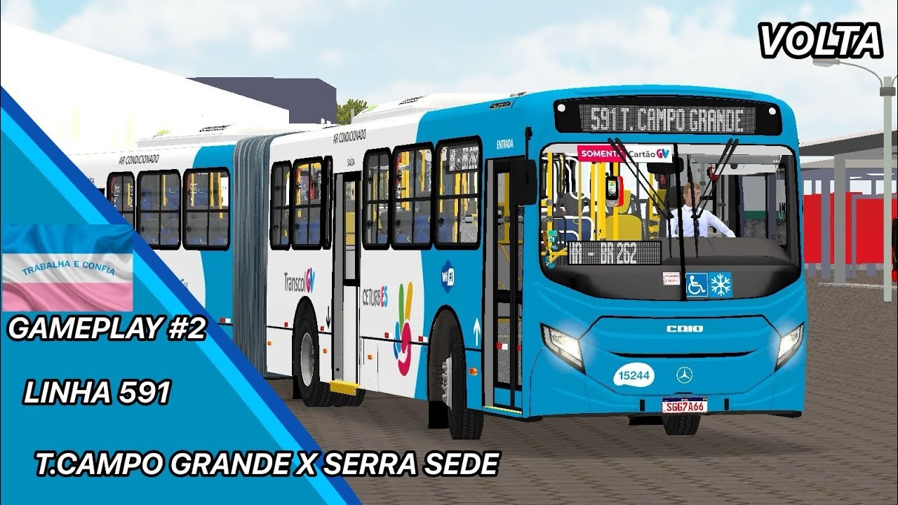 Gameplays GVBUS #2 Linha 591 T. Campo Grande / Serra sede (PBS)