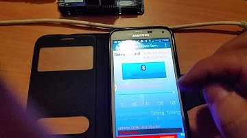 Arduino mega with  android bluetooth app servo control