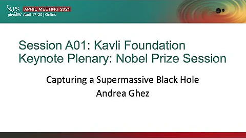 2021 Kavli Foundation Keynote Plenary: Capturing a...
