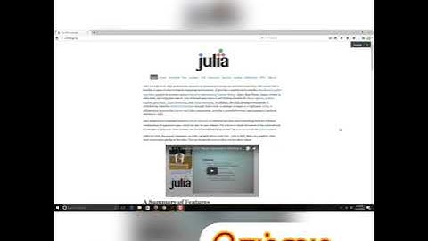 features of Julia programming language
