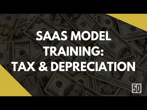 Tax and Depreciation for SaaS Fundraising Excel Template