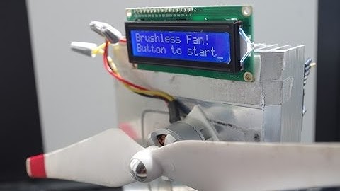 Arduino 無刷馬達風扇!Arduino brushless motor fan ! ESC  4k