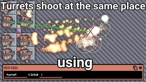 Mindustry | Turret Focus w/ Get Links | Beginner Logic