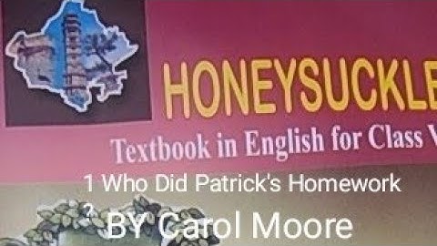 6th English chapter 1 Who Did Patrick