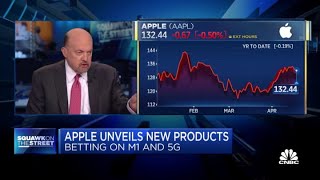 Jim Cramer on Goldman, Morgan Stanley's calls on Apple after new product announcements