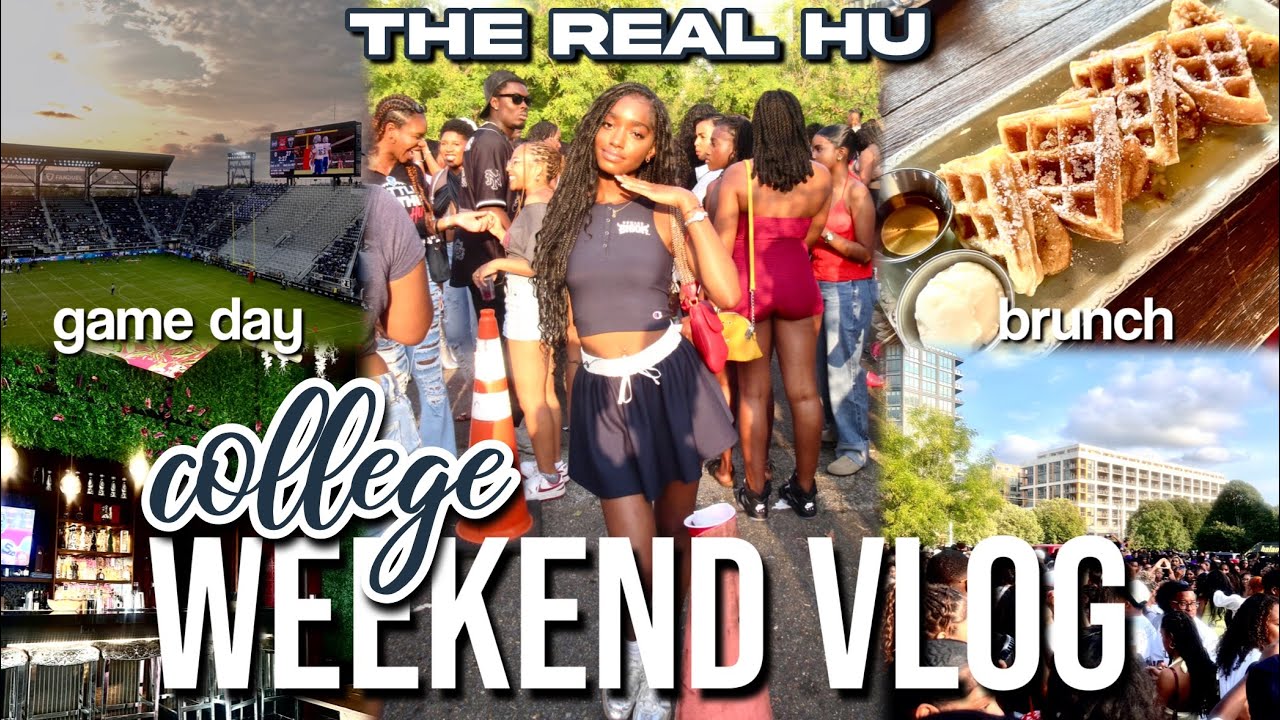 COLLEGE WEEKEND VLOG AT HOWARD UNIVERSITY | football game, tailgate ...
