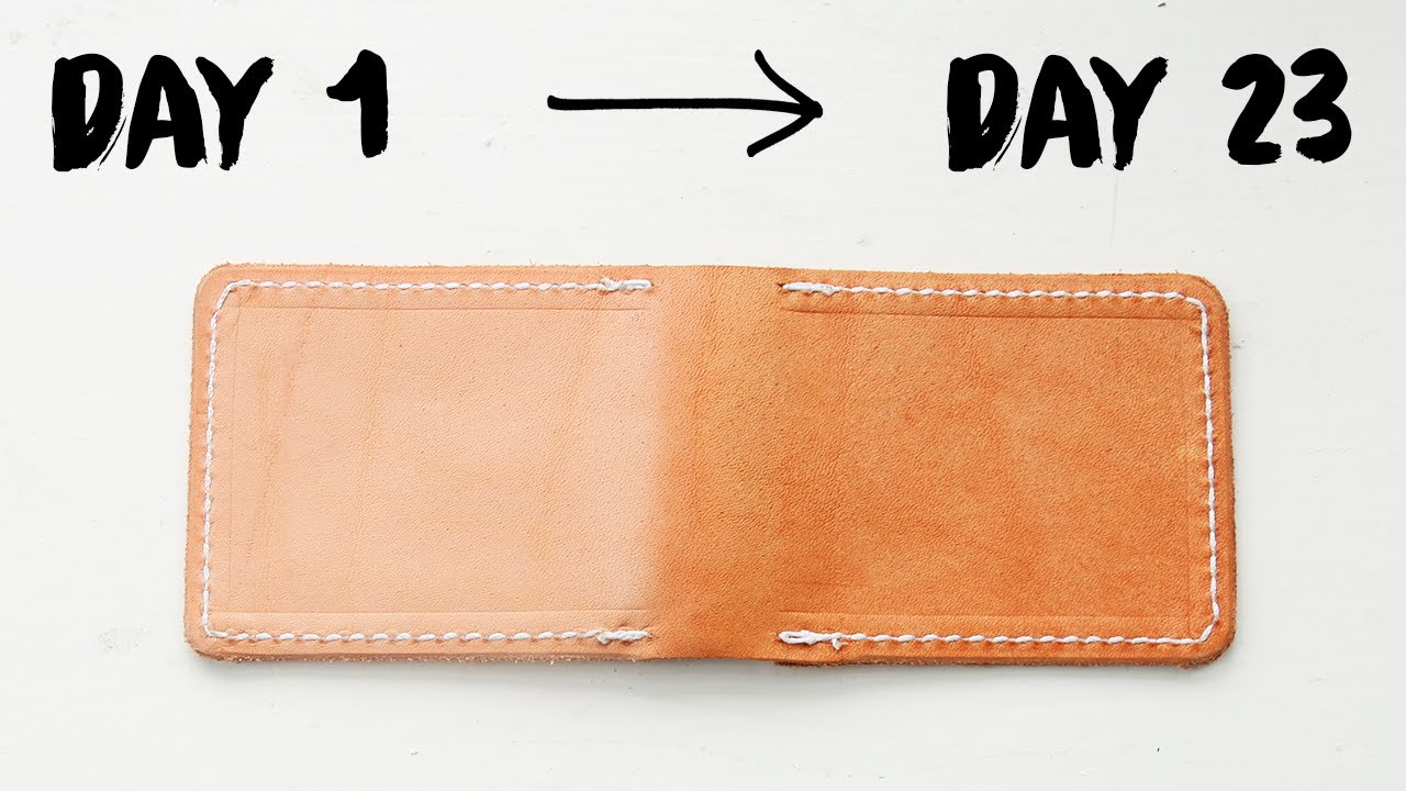 Tanning a Leather Wallet for 3 Weeks 