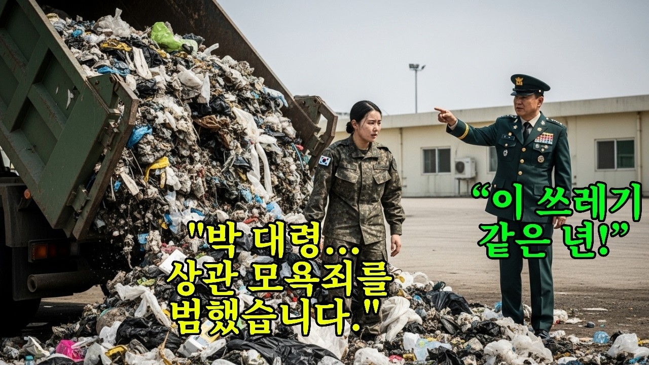 '이 쓰레기 같은 년!' 여군에게 쓰레기차를 들이부은 오만한 대령의 최후는