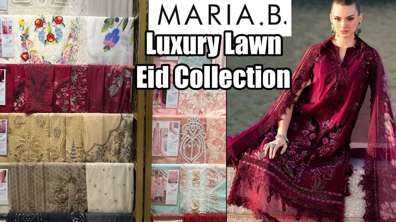 Maria b Luxury Lawn Eid Collection | M.Embroidered | Maria b unstitch #mariab #vacollections #luxury