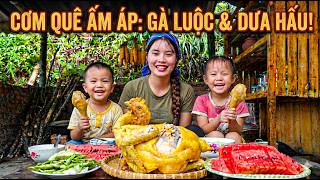 UNBELIEVABLE Village Feast! Kids Eat a GIANT Whole Chicken