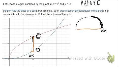 Volume of Solid with Known Cross Sections- Semi-Circle