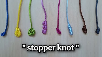 8 Single Strand Stopper Knot You Need to Know |  Macrame Tutorial For Beginner😍