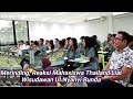 MERINDING, REAKSI MAHASISWA THAILAND LIAT WISUDAWAN UI NYANYI BUNDA