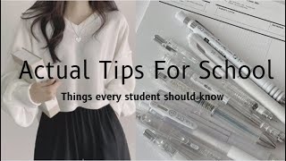Helpful Tips for School