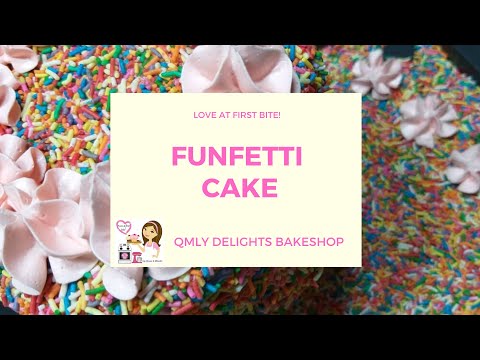 #37 Funfetti Cake with Italian Butter Cream Frosting | Happy Birthday Sishell! | QMLY Delights