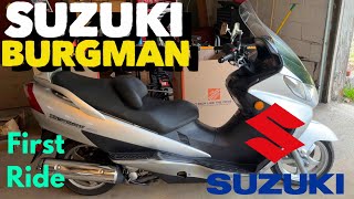 2003 Suzuki Burgman 400 Maxi Scooter First Ride #suzuki