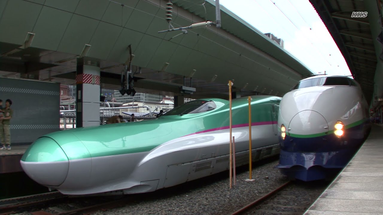 東北新幹線ほか－並び・離合－200系・400系・E1系～E6系 - YouTube