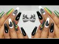 Black Panther Inspired Nail Art // Banggood 24pc Gel Set