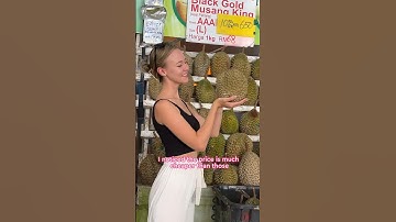 Trying the best/most expensive type of durian!